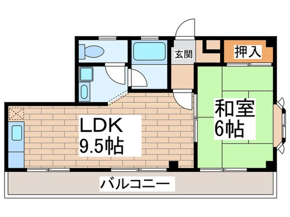 ＰＡＬナカイケガミの物件間取画像